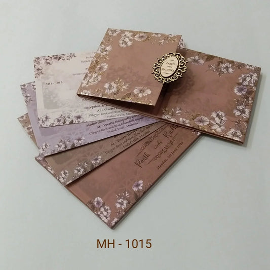 Gulshan Card Collection Designer Wedding Invitation Card (Pack of 50)