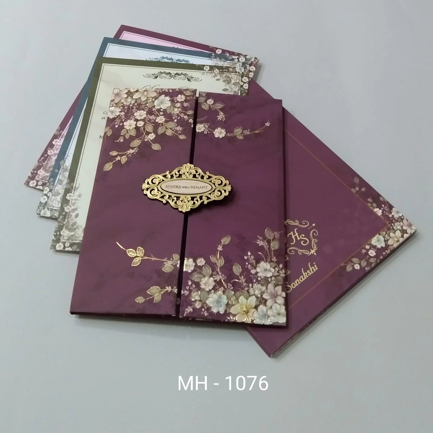 Gulshan Card Collection Designer Wedding Invitation Card (Pack of 50)