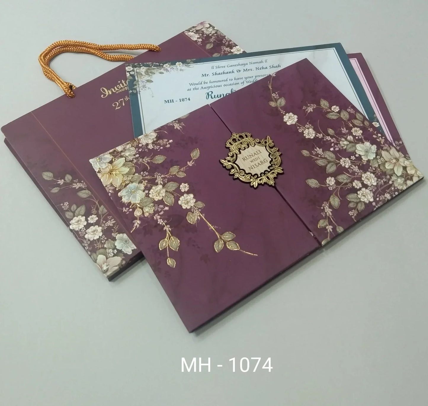 Gulshan Card Collection Designer Wedding Invitation Card (Pack of 50)