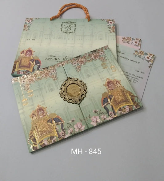 Gulshan Card Collection Designer Wedding Invitation Card (Pack of 50)