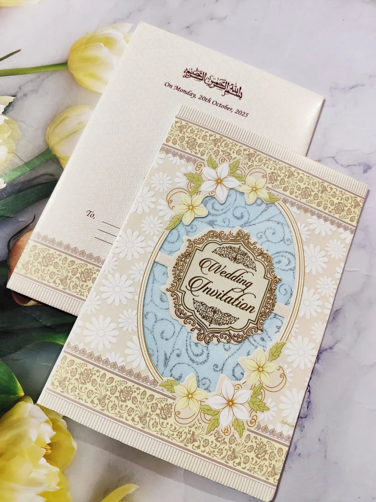 Gulshan Card Collection Designer Wedding Invitation Card (Pack of 50) FT