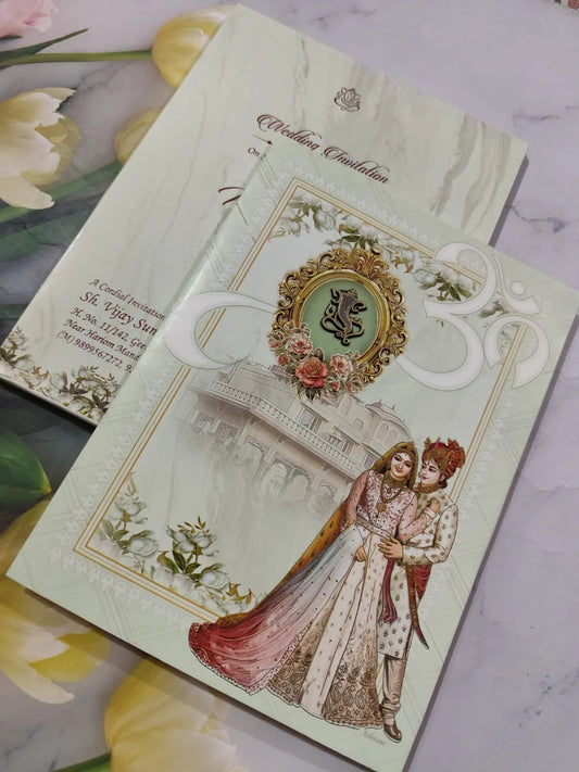 Gulshan Card Collection Designer Wedding Invitation Card (Pack of 50) 3401 SD