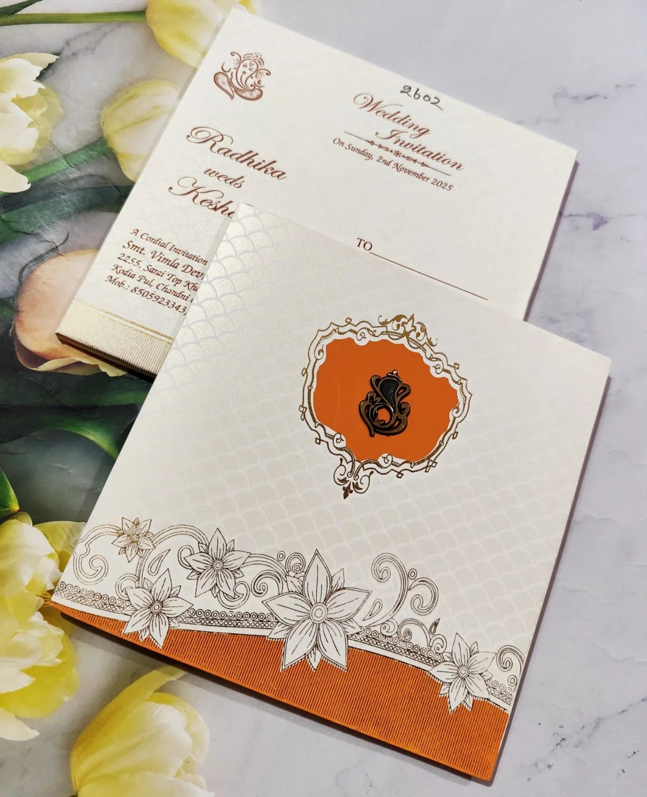 Gulshan Card Collection Designer Wedding Invitation Card (Pack of 50) VDV