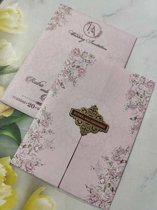Gulshan Card Collection Designer Wedding Invitation Card (Pack of 50)