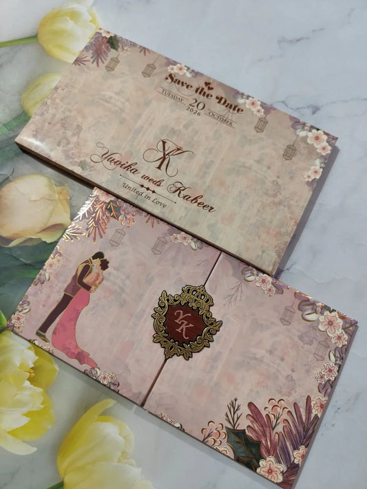 Gulshan Card Collection Designer Wedding Invitation Card (Pack of 50)