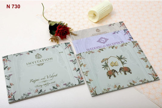 Gulshan Card Collection Designer Wedding Invitation Card (Pack of 50)