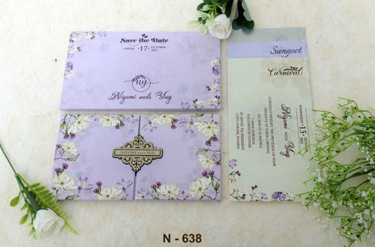 Gulshan Card Collection Designer Wedding Invitation Card (Pack of 50)