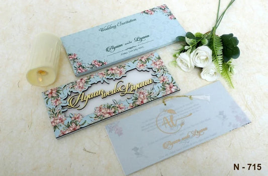 Gulshan Card Collection Designer Wedding Invitation Card (Pack of 50)
