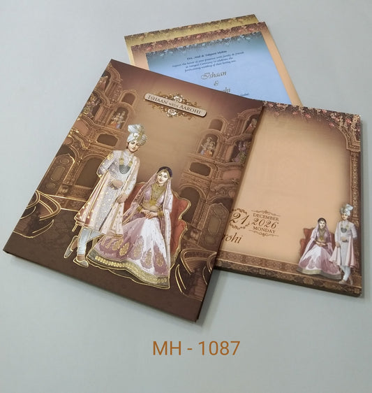 Gulshan Card Collection Designer Wedding Invitation Card (Pack of 50)