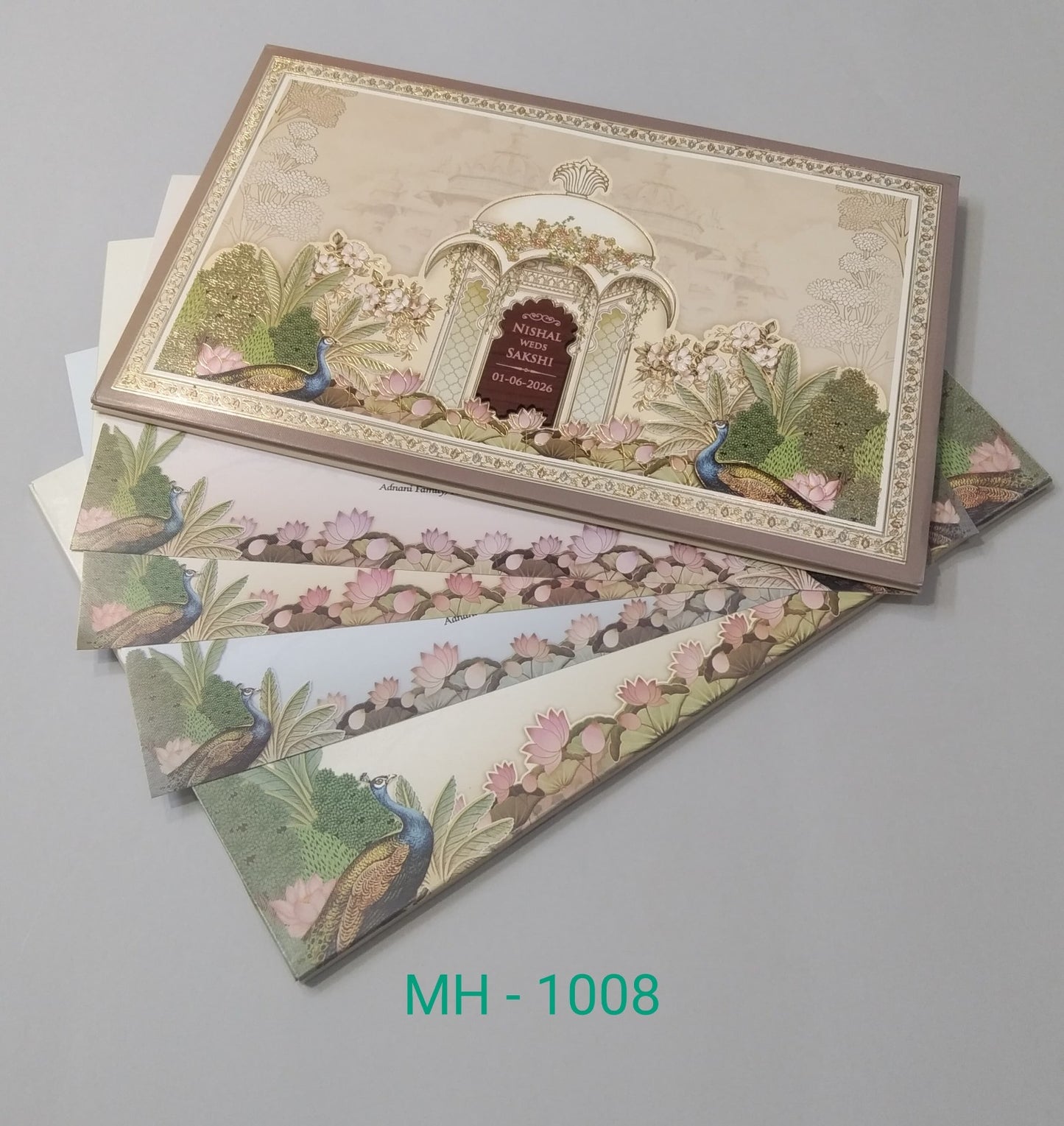 Gulshan Card Collection Designer Wedding Invitation Card (Pack of 50)