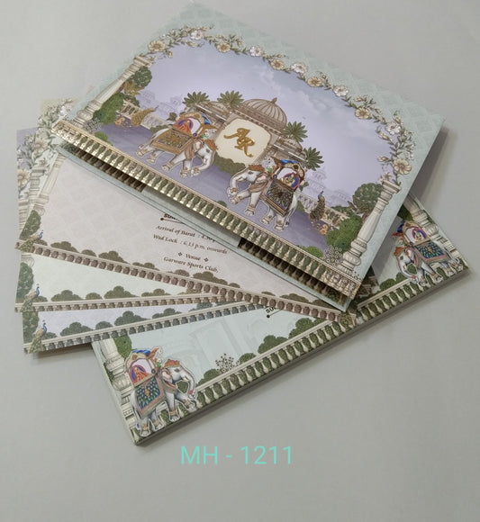 Gulshan Card Collection Designer Wedding Invitation Card (Pack of 50)