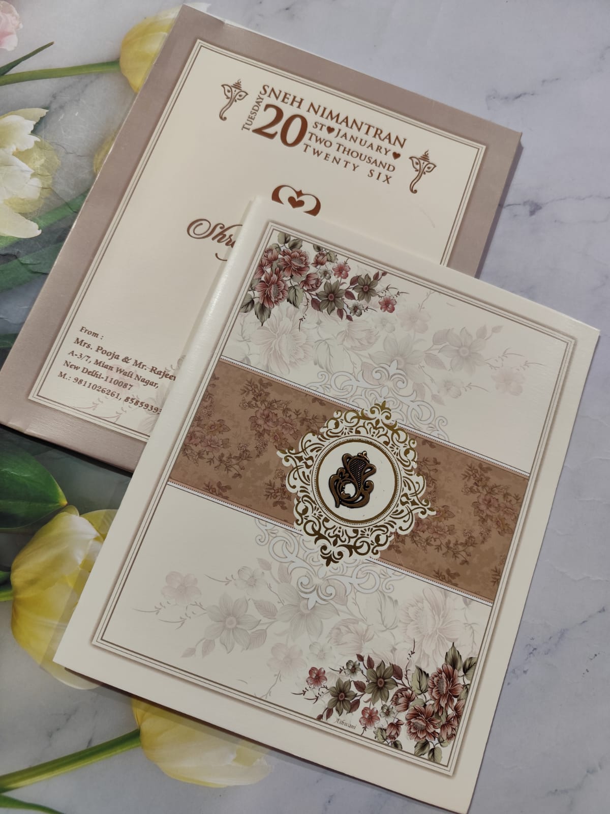 Gulshan Card Collection Designer Wedding Invitation Card (Pack of 50) AC 1125/148