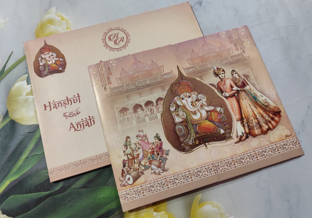 Gulshan Card Collection Designer Wedding Invitation Card (Pack of 50) AC 1125/24