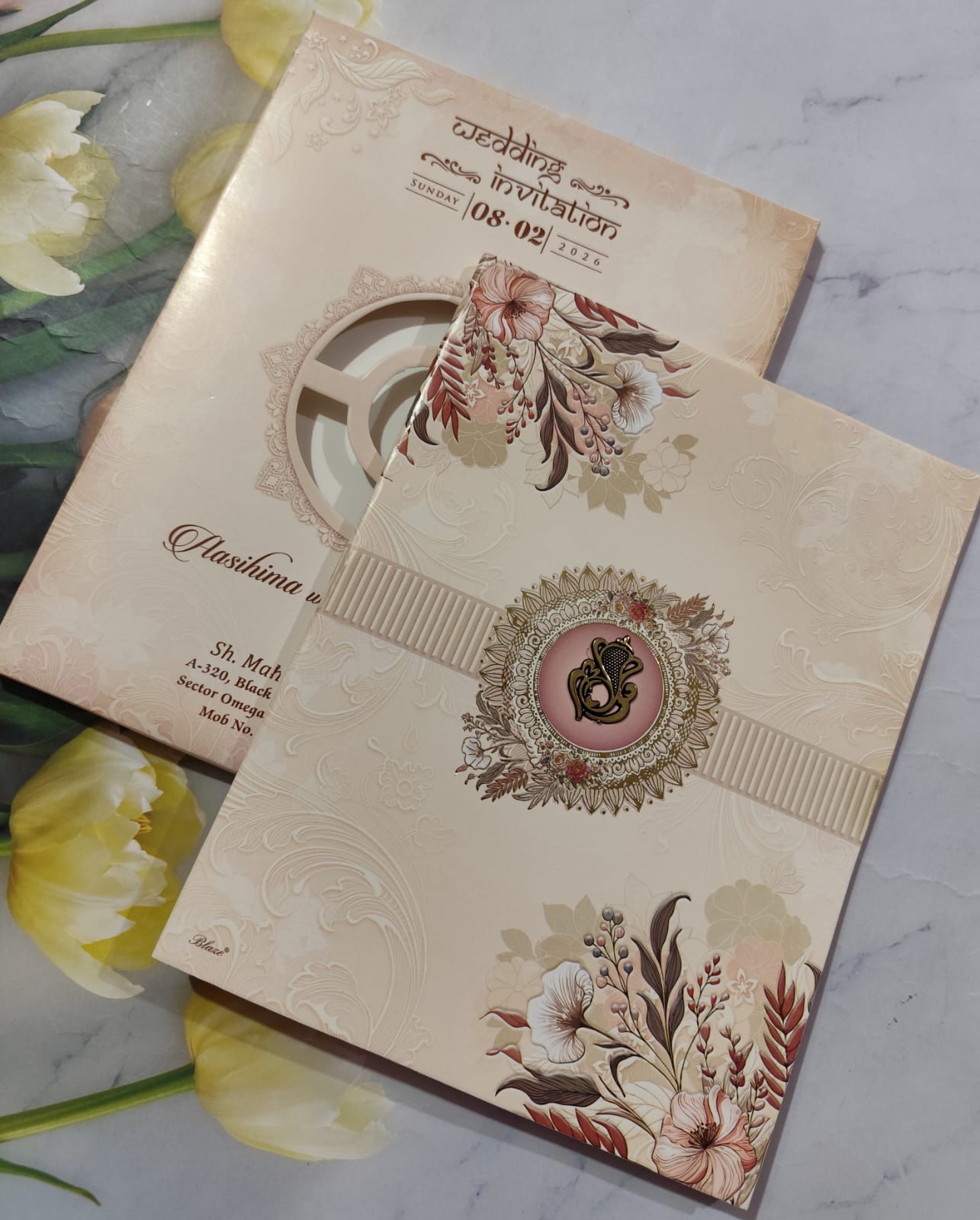 Gulshan Card Collection Designer Wedding Invitation Card (Pack of 50) AC 1125/39