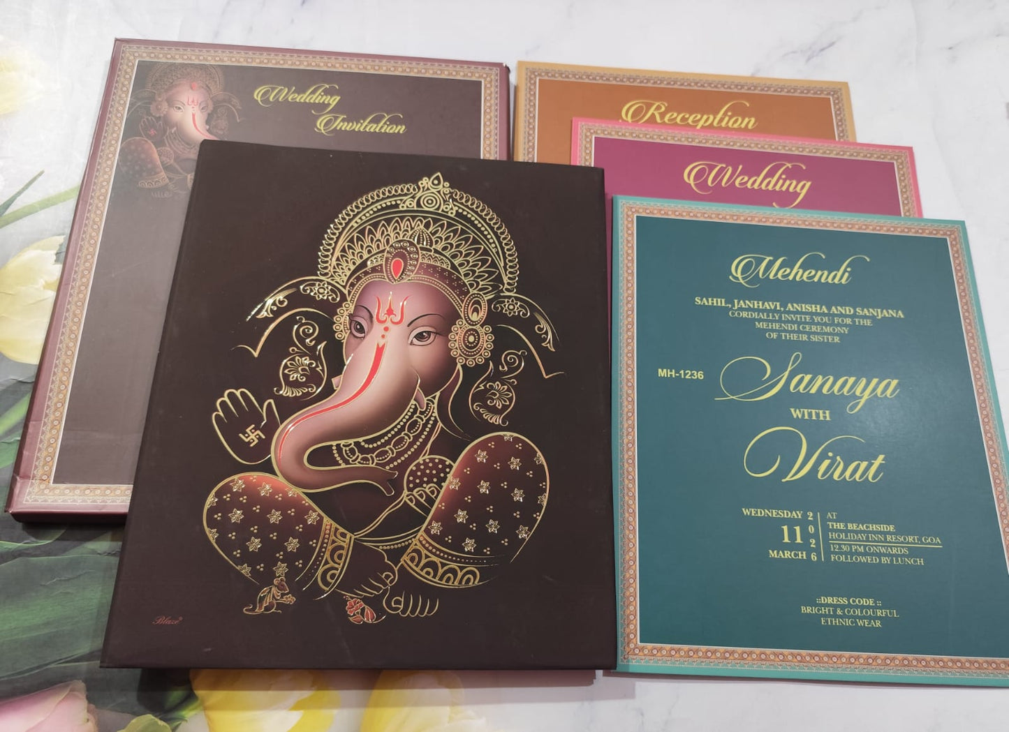 Gulshan Card Collection Designer Wedding Invitation Card (Pack of 50)