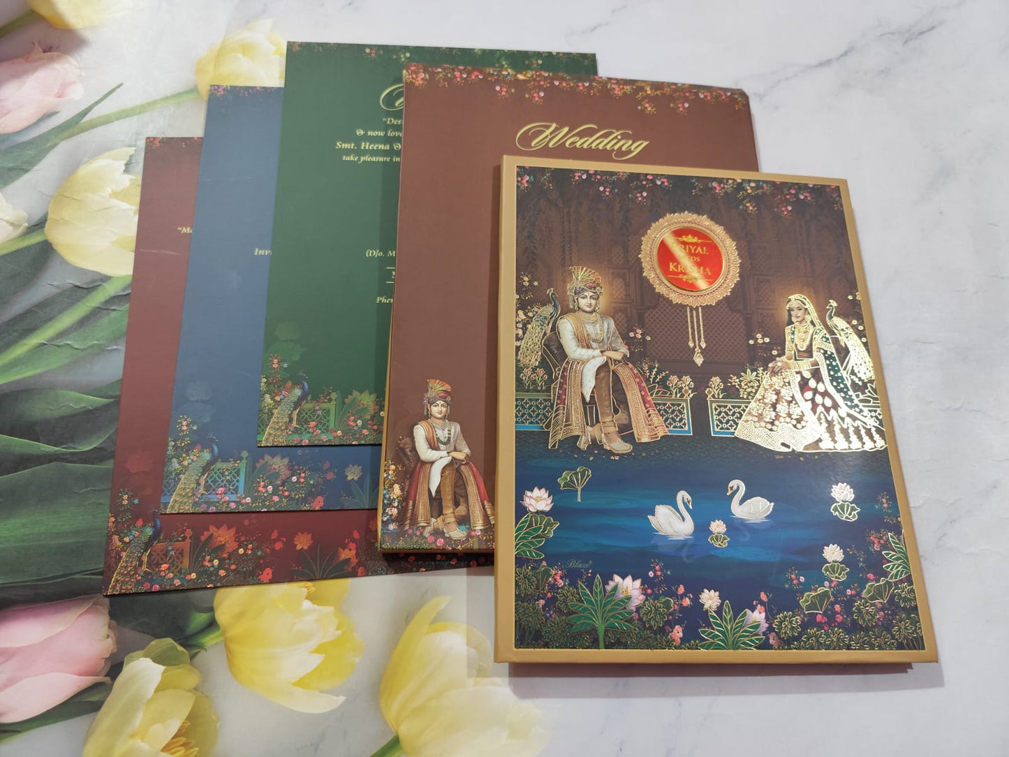 Gulshan Card Collection Designer Wedding Invitation Card (Pack of 50)