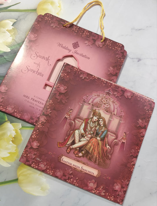 Gulshan Card Collection Designer Wedding Invitation Card (Pack of 50) RD