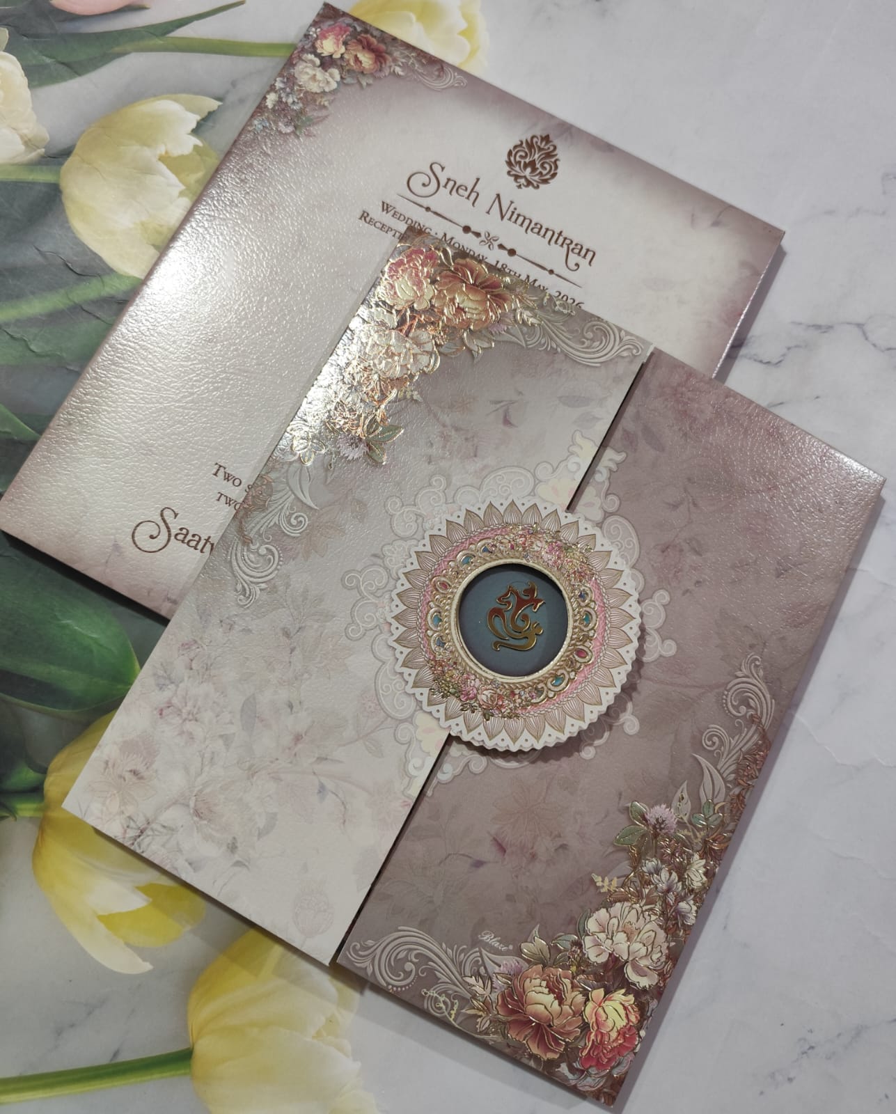 Gulshan Card Collection Designer Wedding Invitation Card (Pack of 50) RD