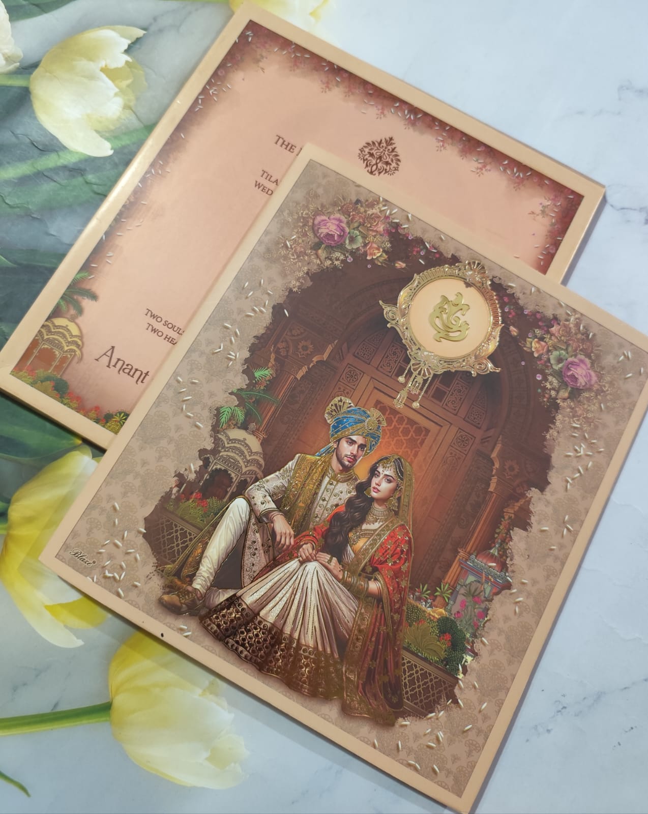 Gulshan Card Collection Designer Wedding Invitation Card (Pack of 50) RD