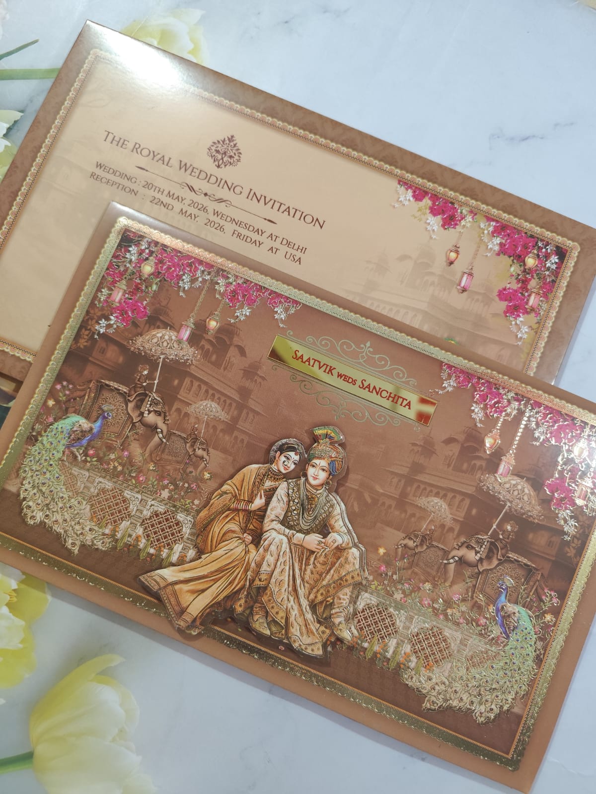 Gulshan Card Collection Designer Wedding Invitation Card (Pack of 50) RD