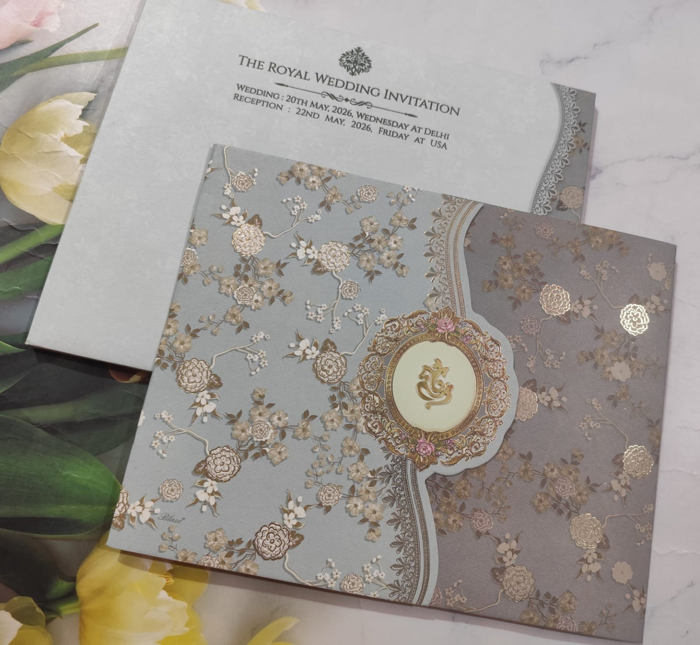 Gulshan Card Collection Designer Wedding Invitation Card (Pack of 50) RD