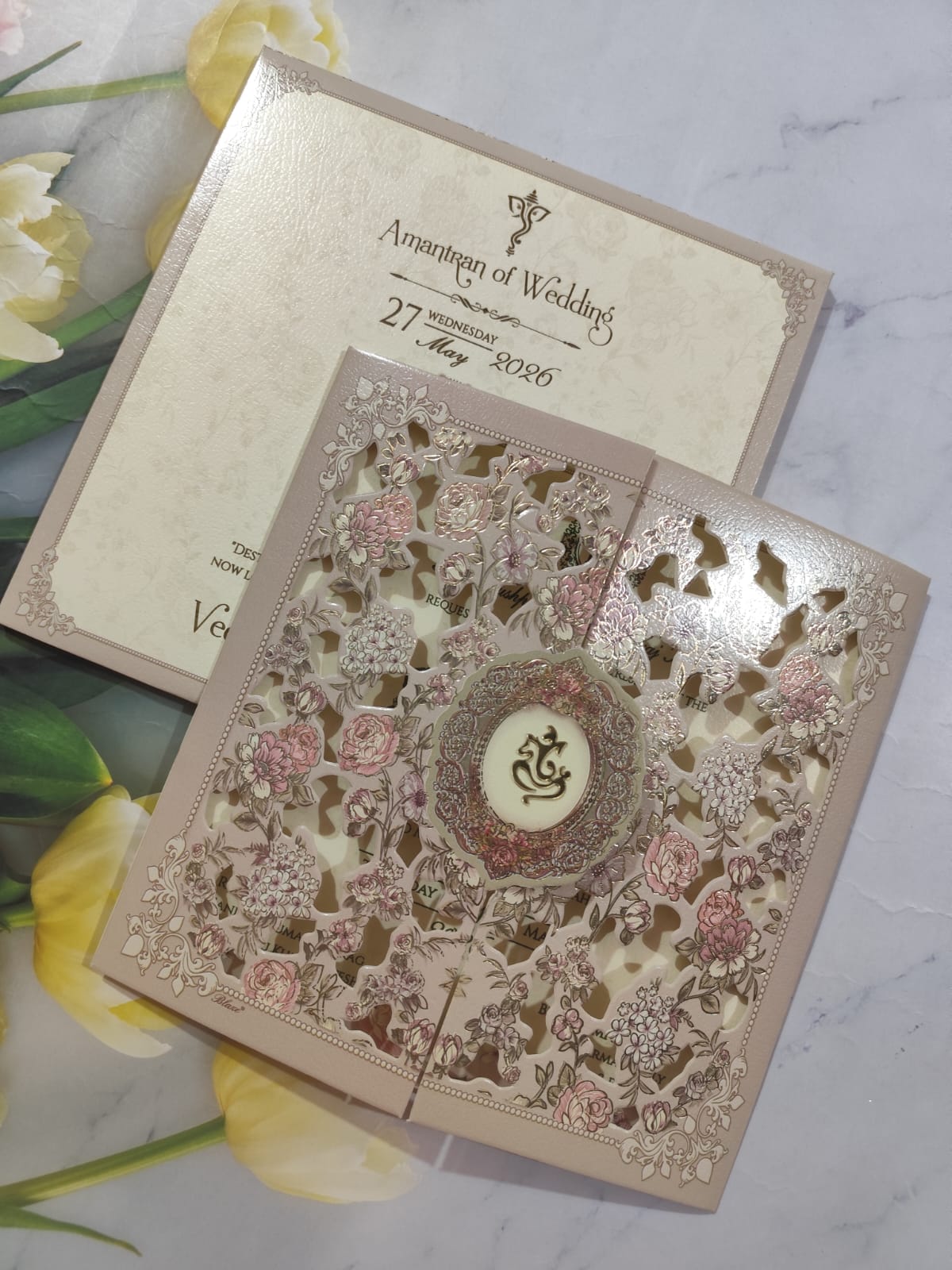 Gulshan Card Collection Designer Wedding Invitation Card (Pack of 50) RD