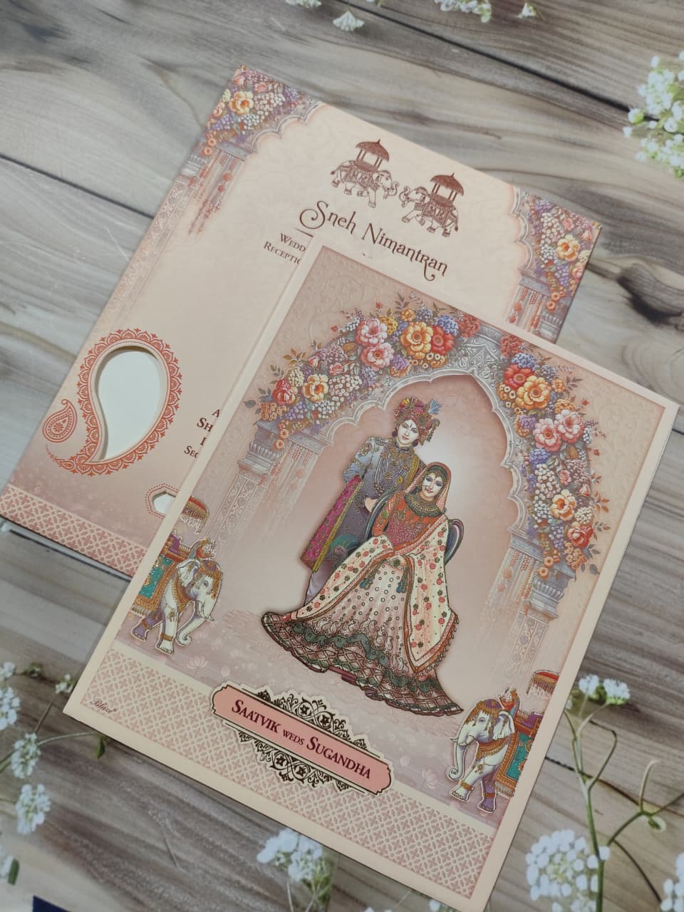 Gulshan Card Collection Designer Wedding Invitation Card (Pack of 50)