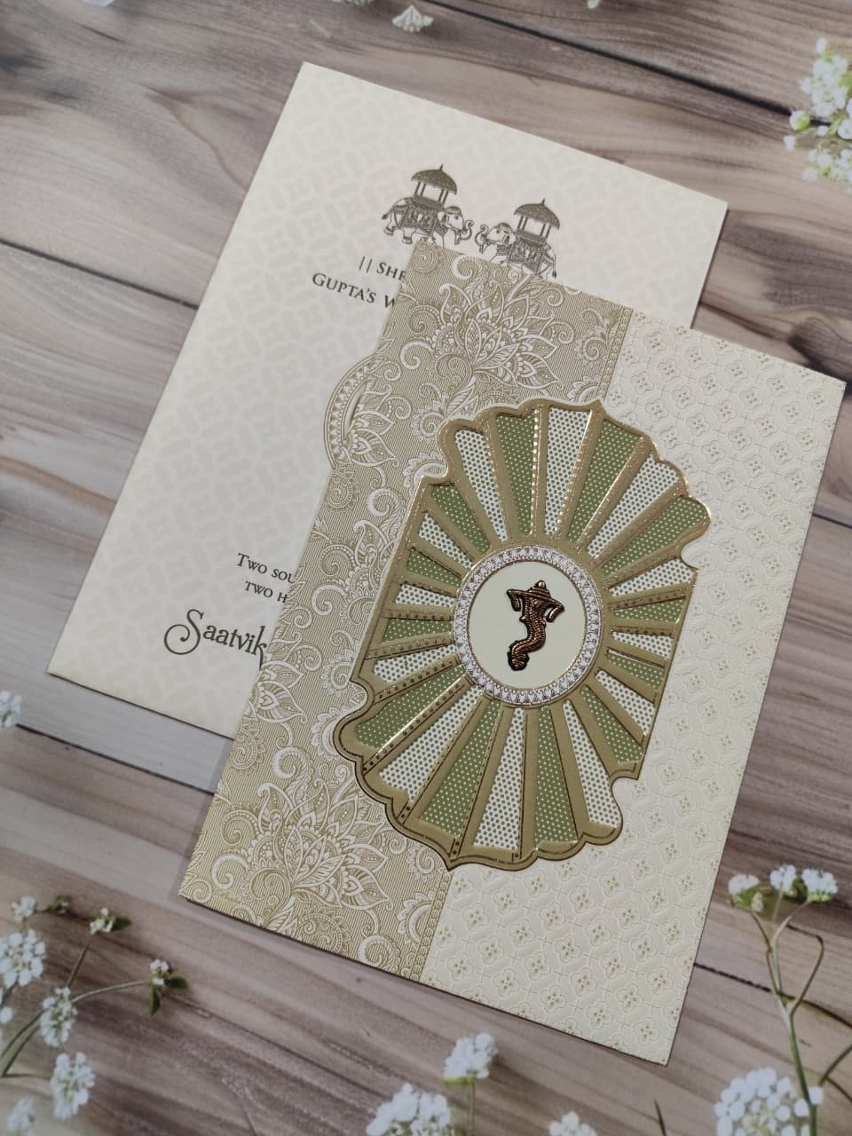 Gulshan Card Collection Designer Wedding Invitation Card (Pack of 50)