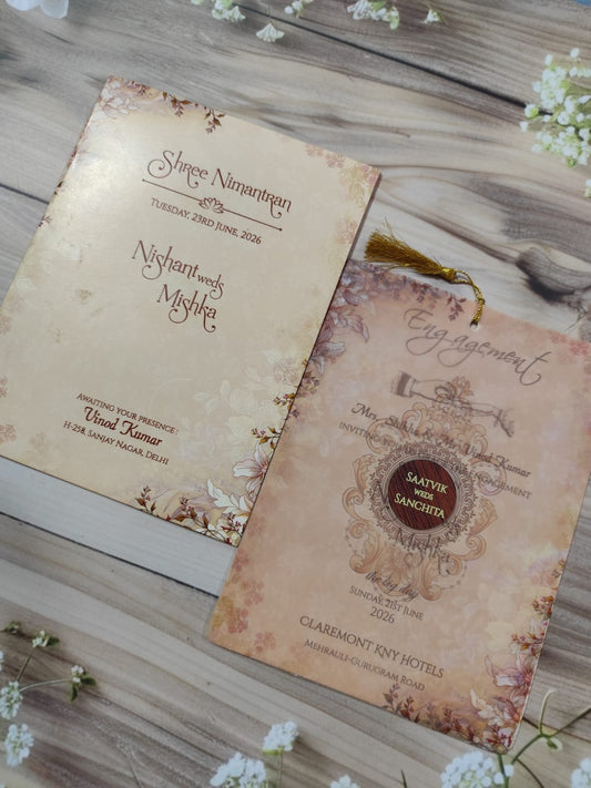 Gulshan Card Collection Designer Wedding Invitation Card (Pack of 50)