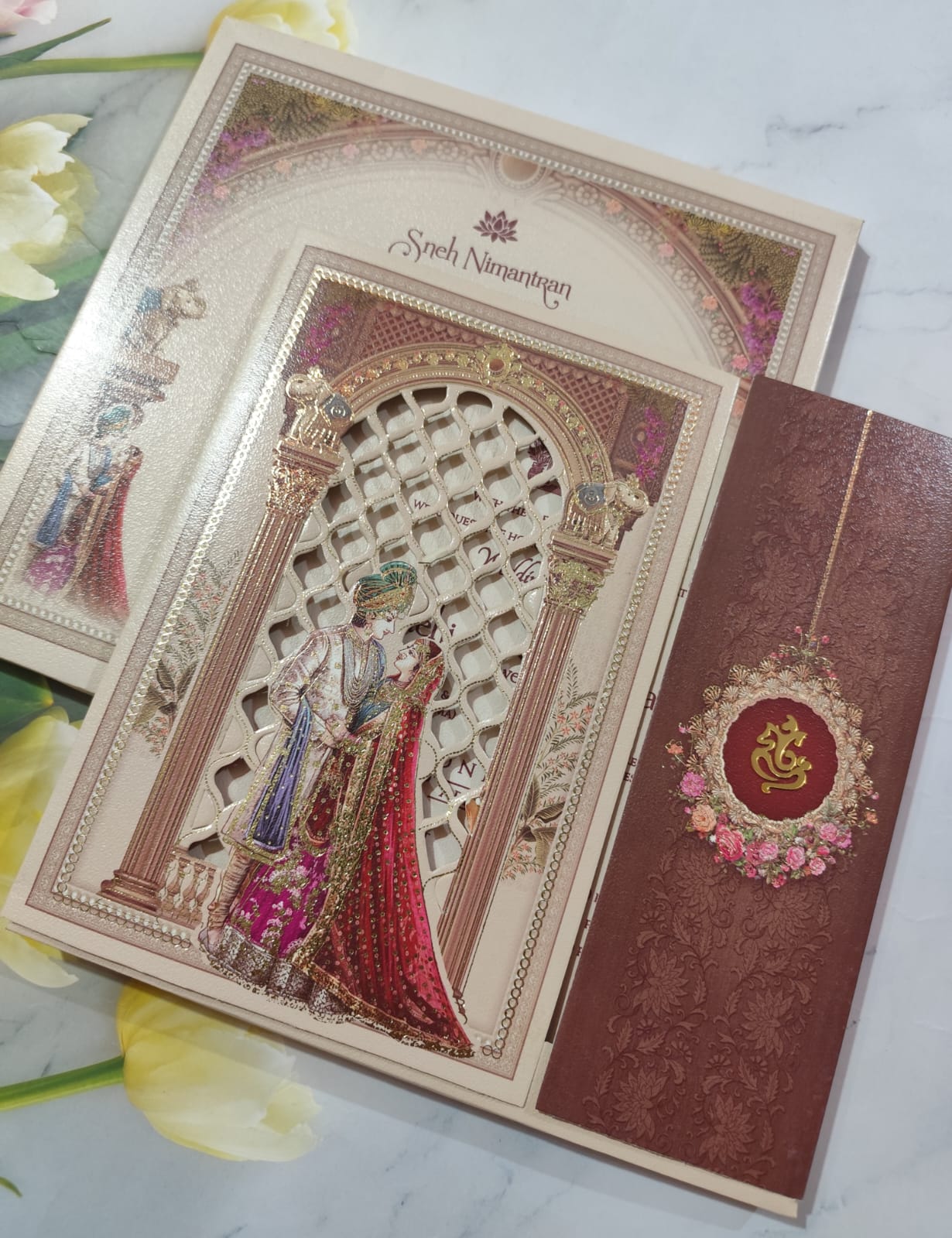 Gulshan Card Collection Designer Wedding Invitation Card (Pack of 50) RD