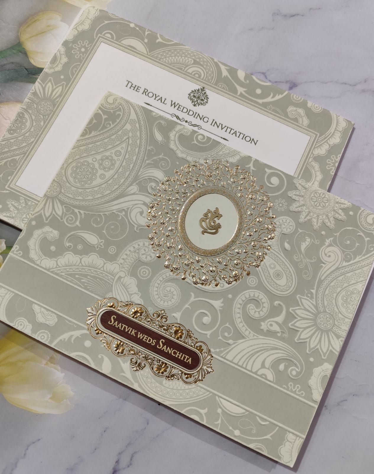 Gulshan Card Collection Designer Wedding Invitation Card (Pack of 50) RD