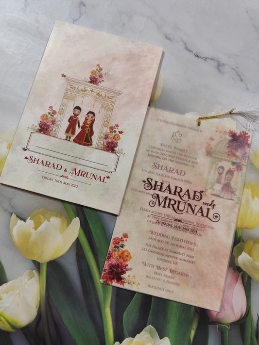 Gulshan Card Collection Designer Wedding Invitation Card (Pack of 50) RD