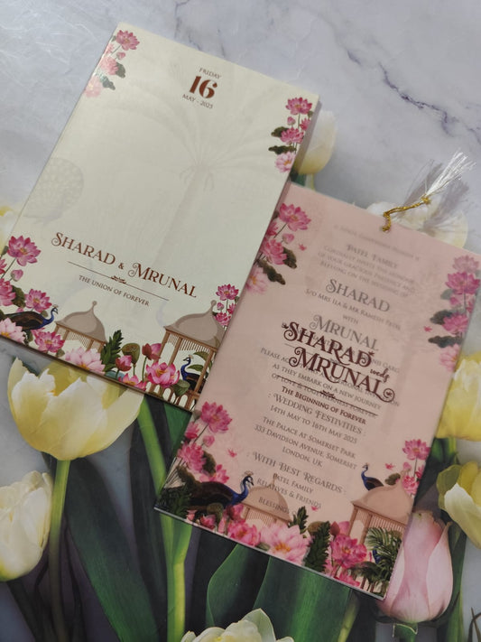 Gulshan Card Collection Designer Wedding Invitation Card (Pack of 50)