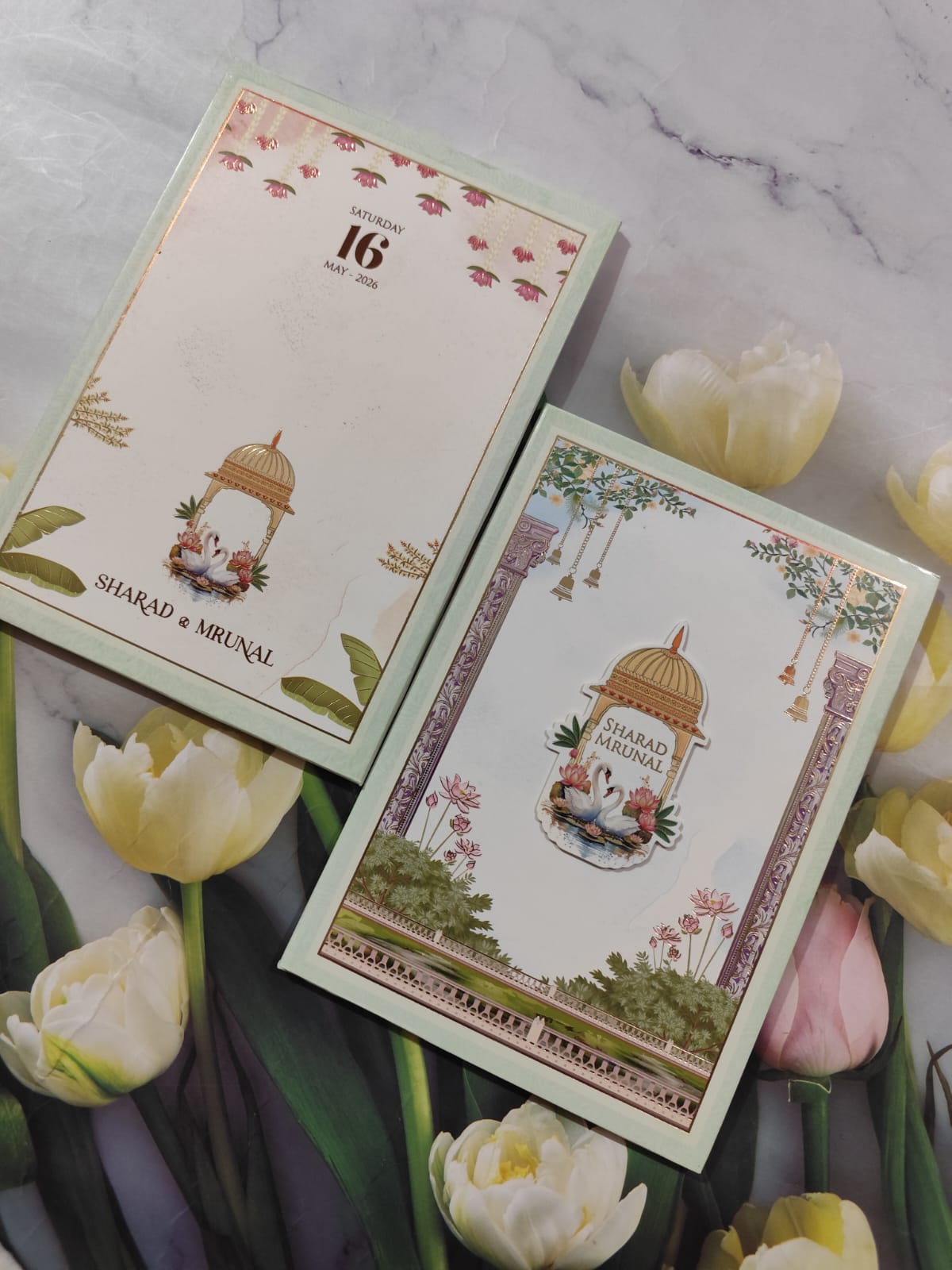 Gulshan Card Collection Designer Wedding Invitation Card (Pack of 50)