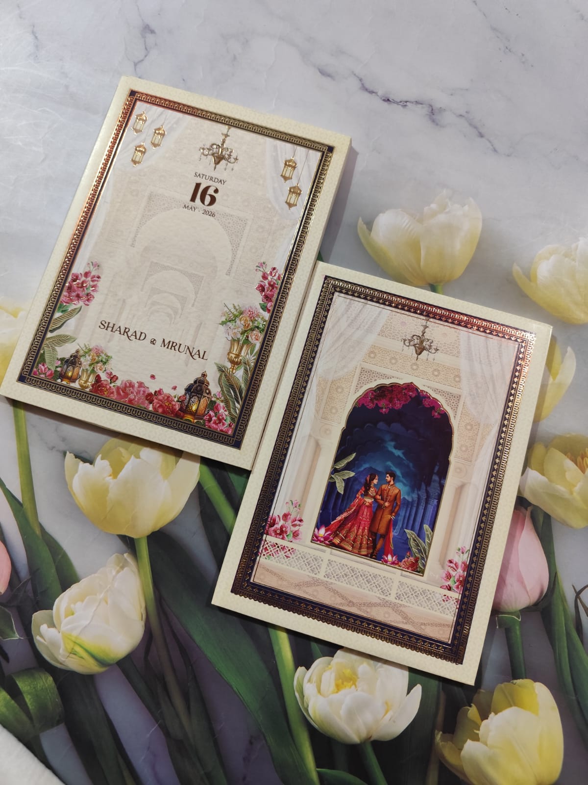 Gulshan Card Collection Designer Wedding Invitation Card (Pack of 50)