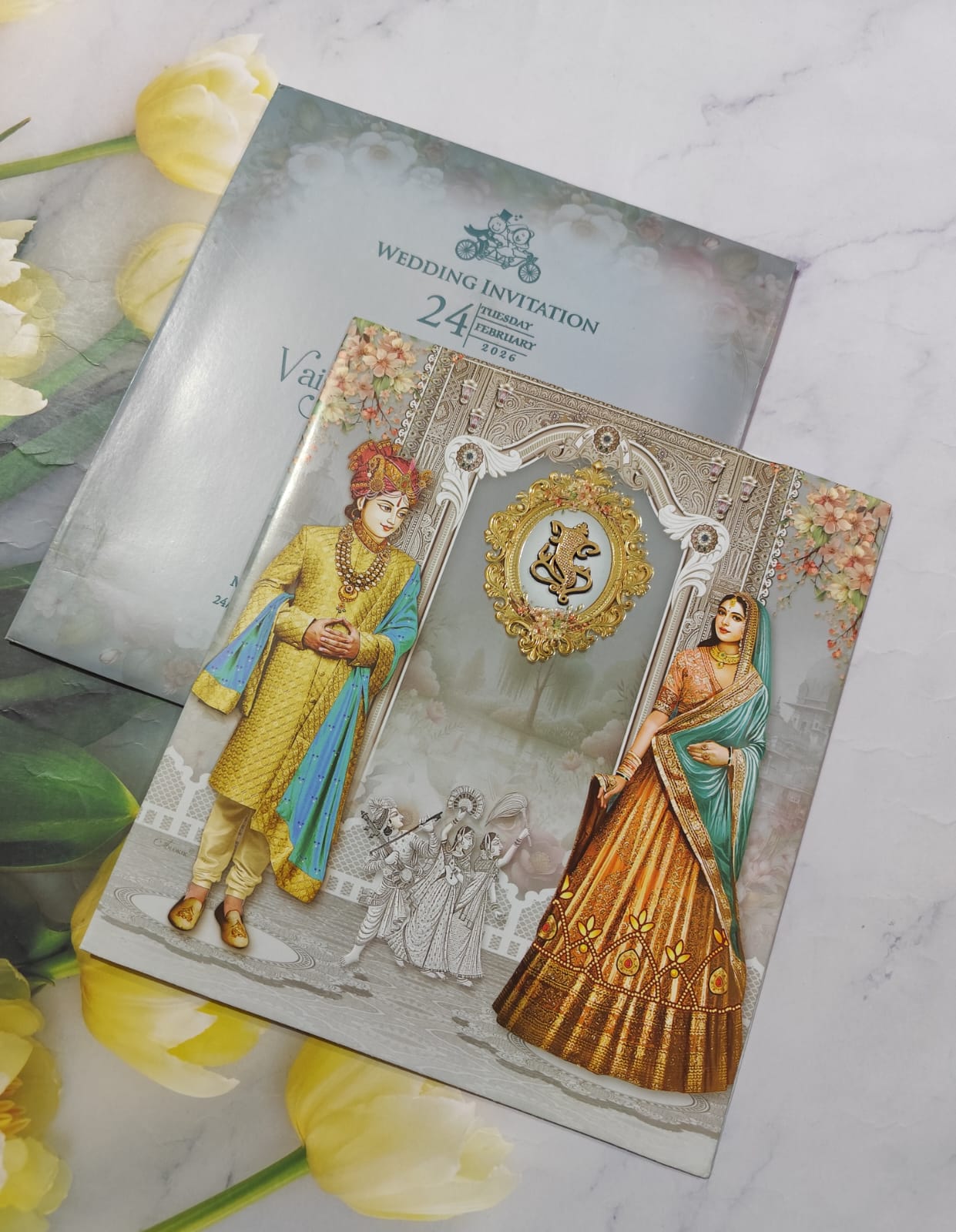 Gulshan Card Collection Designer Wedding Invitation Card (Pack of 50) AND