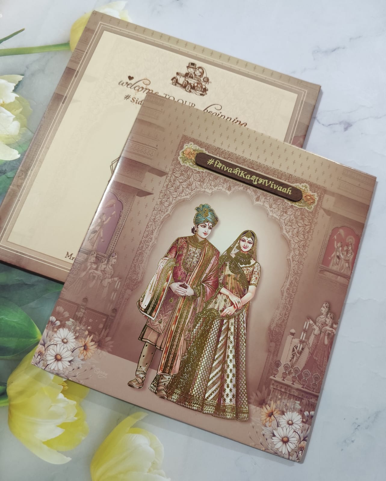 Gulshan Card Collection Designer Wedding Invitation Card (Pack of 50) AND