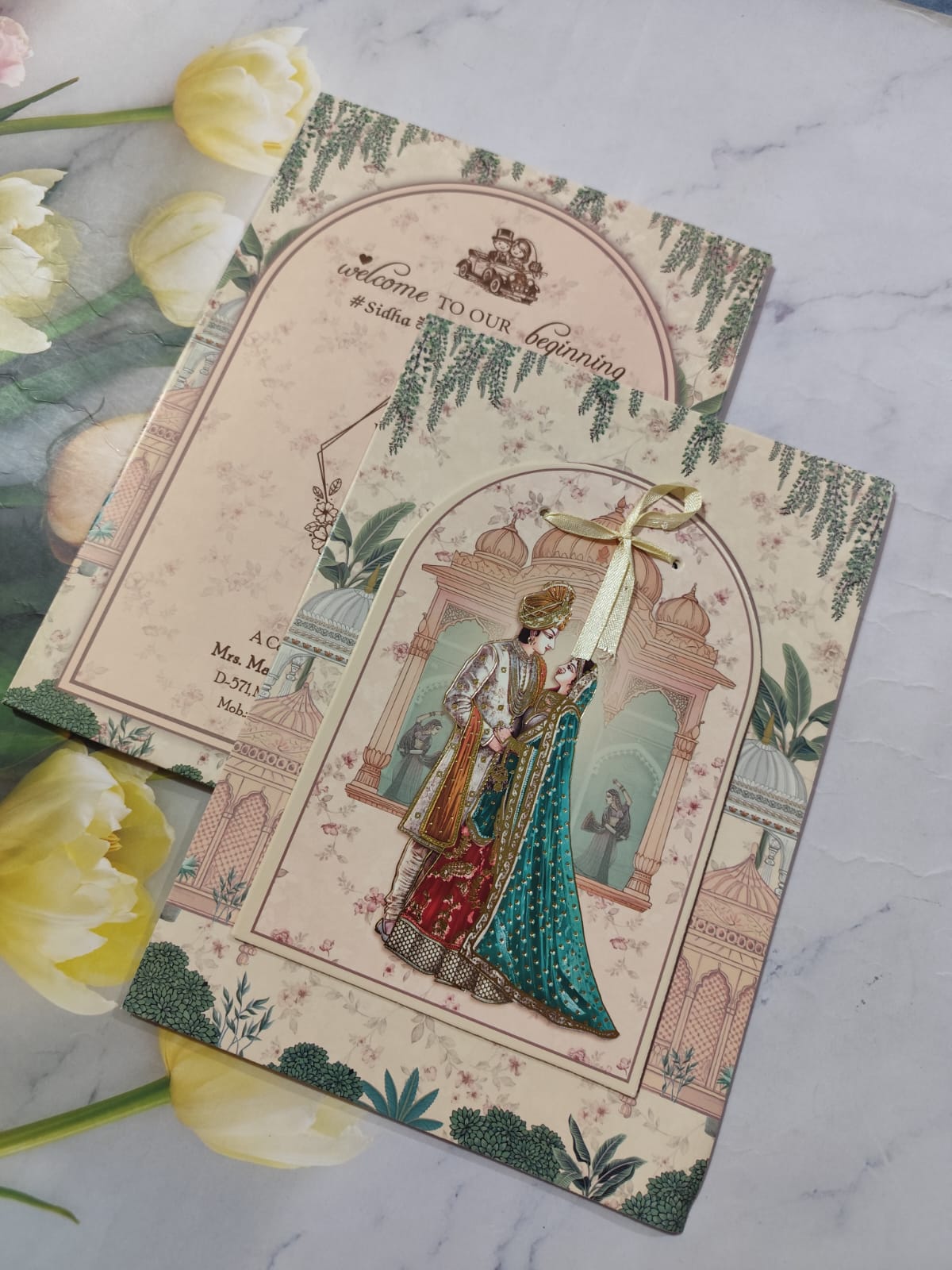 Gulshan Card Collection Designer Wedding Invitation Card (Pack of 50) AND