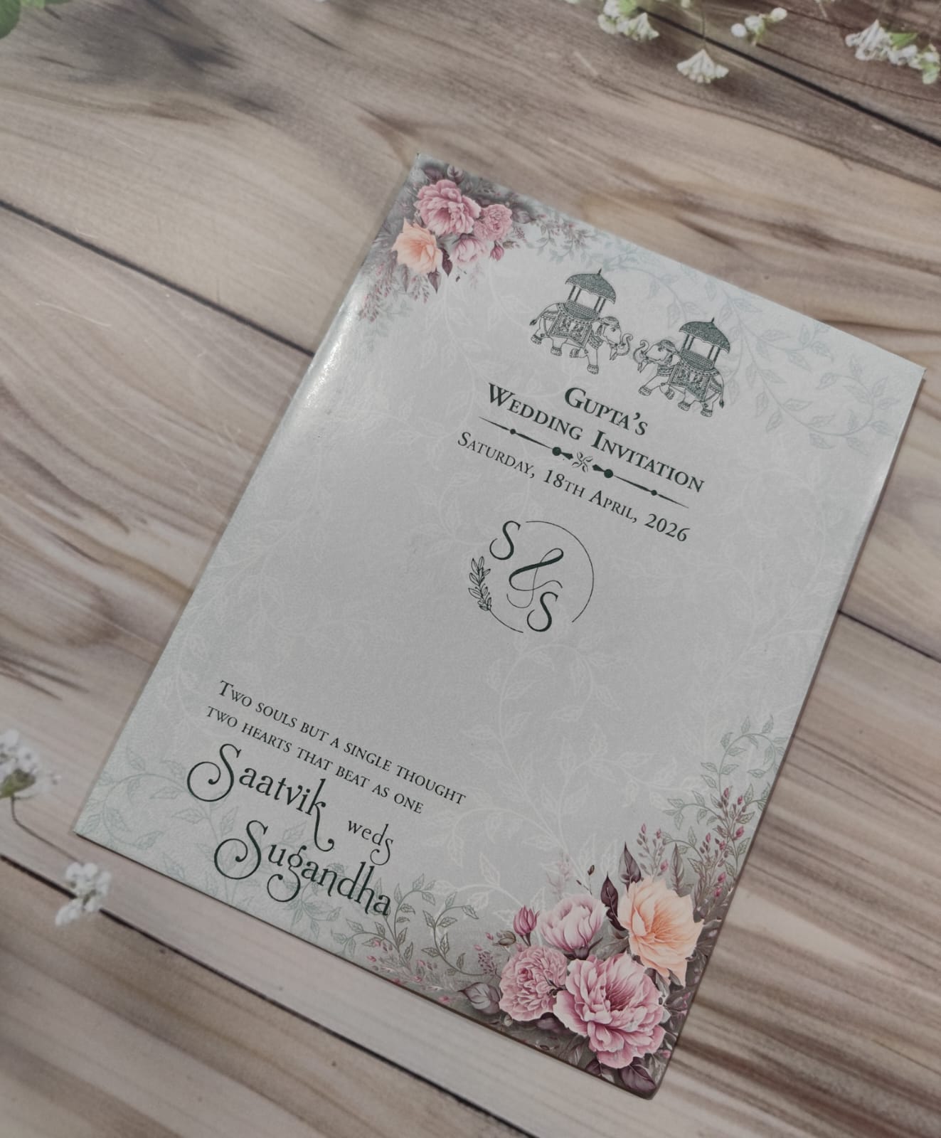 Gulshan Card Collection Designer Wedding Invitation Card (Pack of 50)
