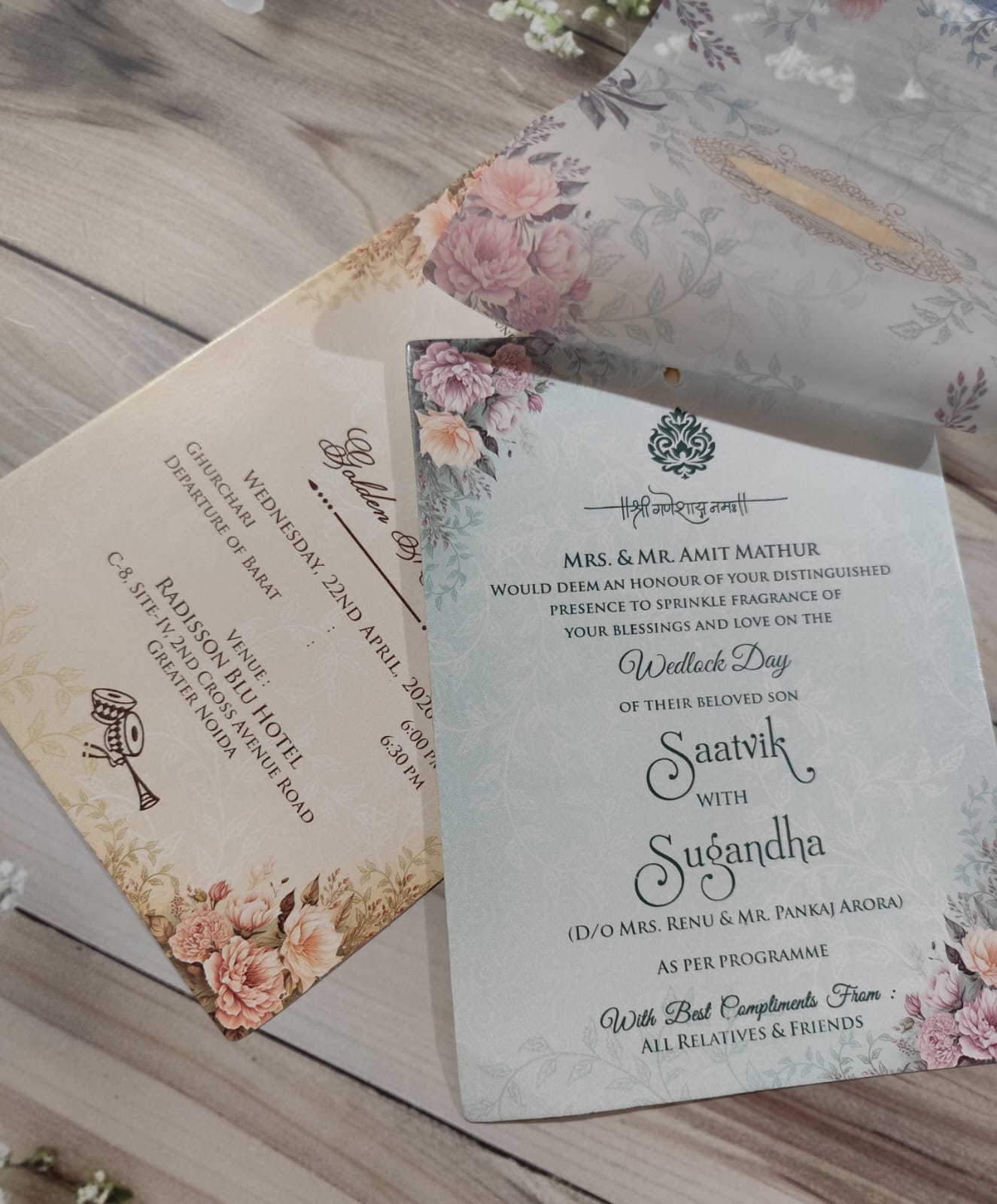 Gulshan Card Collection Designer Wedding Invitation Card (Pack of 50)