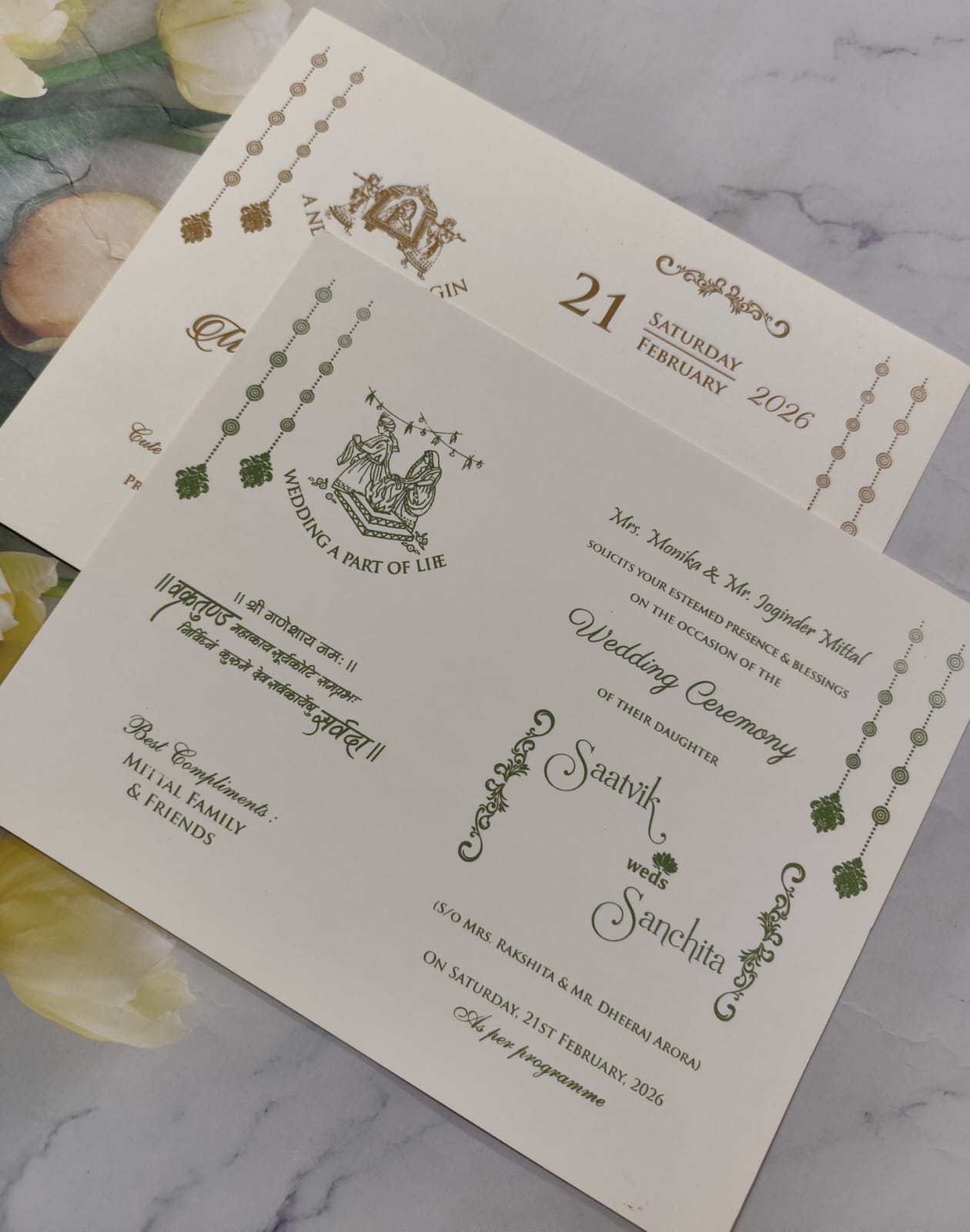 Gulshan Card Collection Designer Wedding Invitation Card (Pack of 50) RD