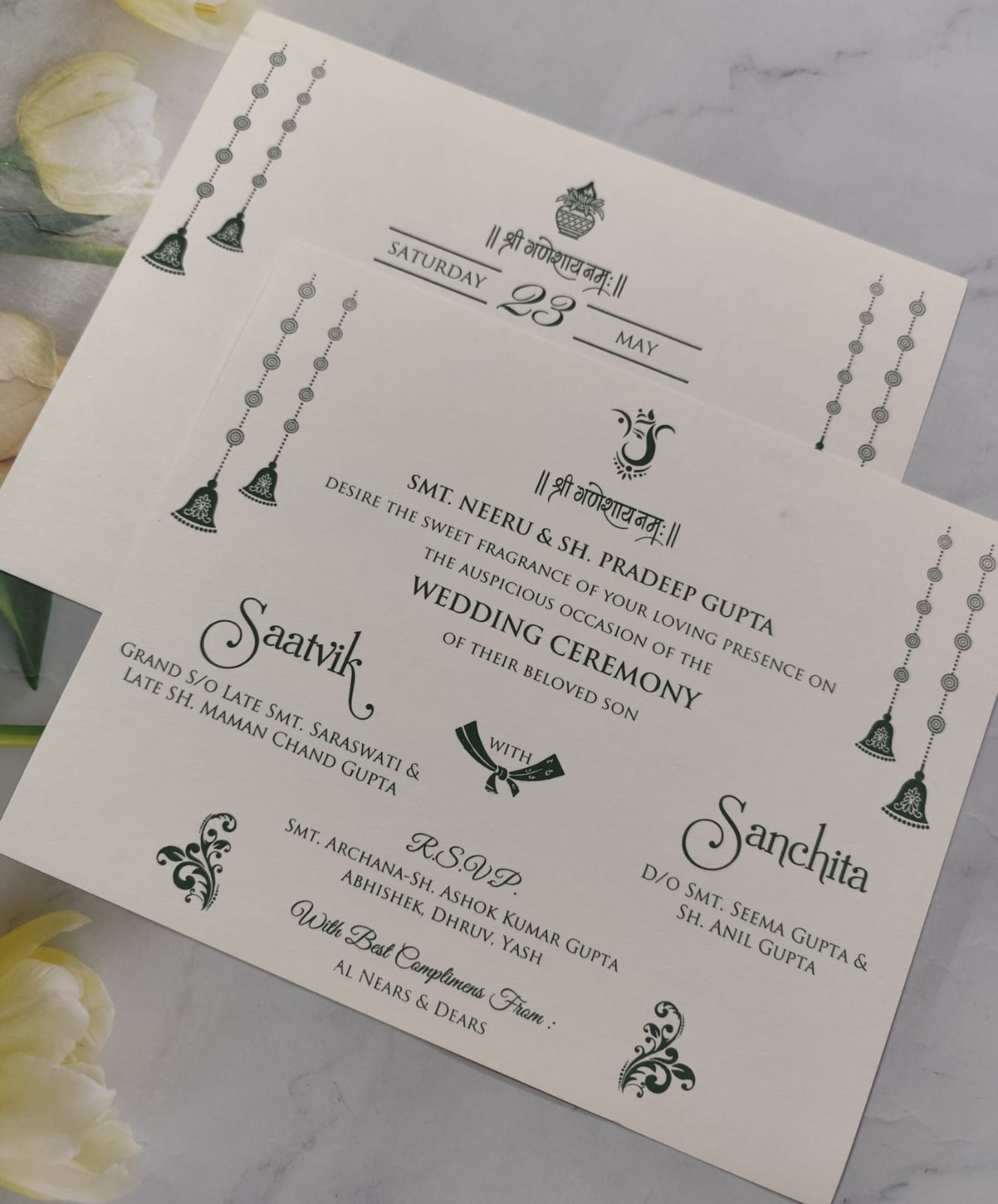 Gulshan Card Collection Designer Wedding Invitation Card (Pack of 50) RD