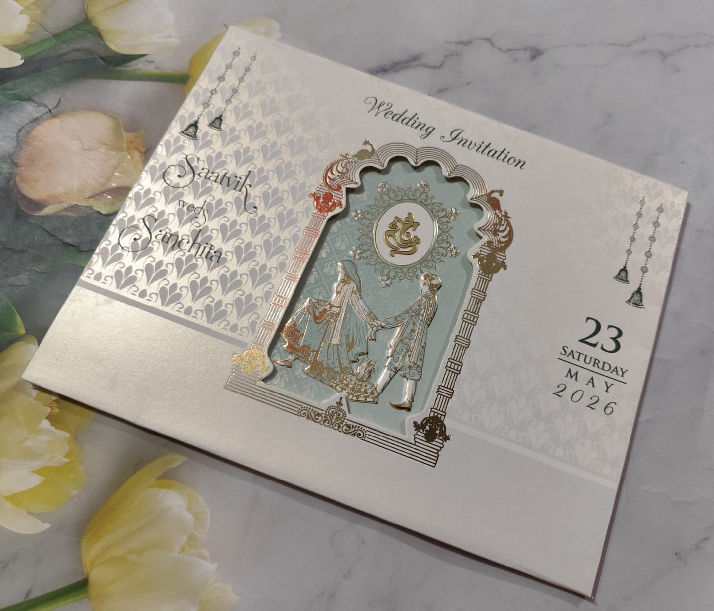 Gulshan Card Collection Designer Wedding Invitation Card (Pack of 50) RD