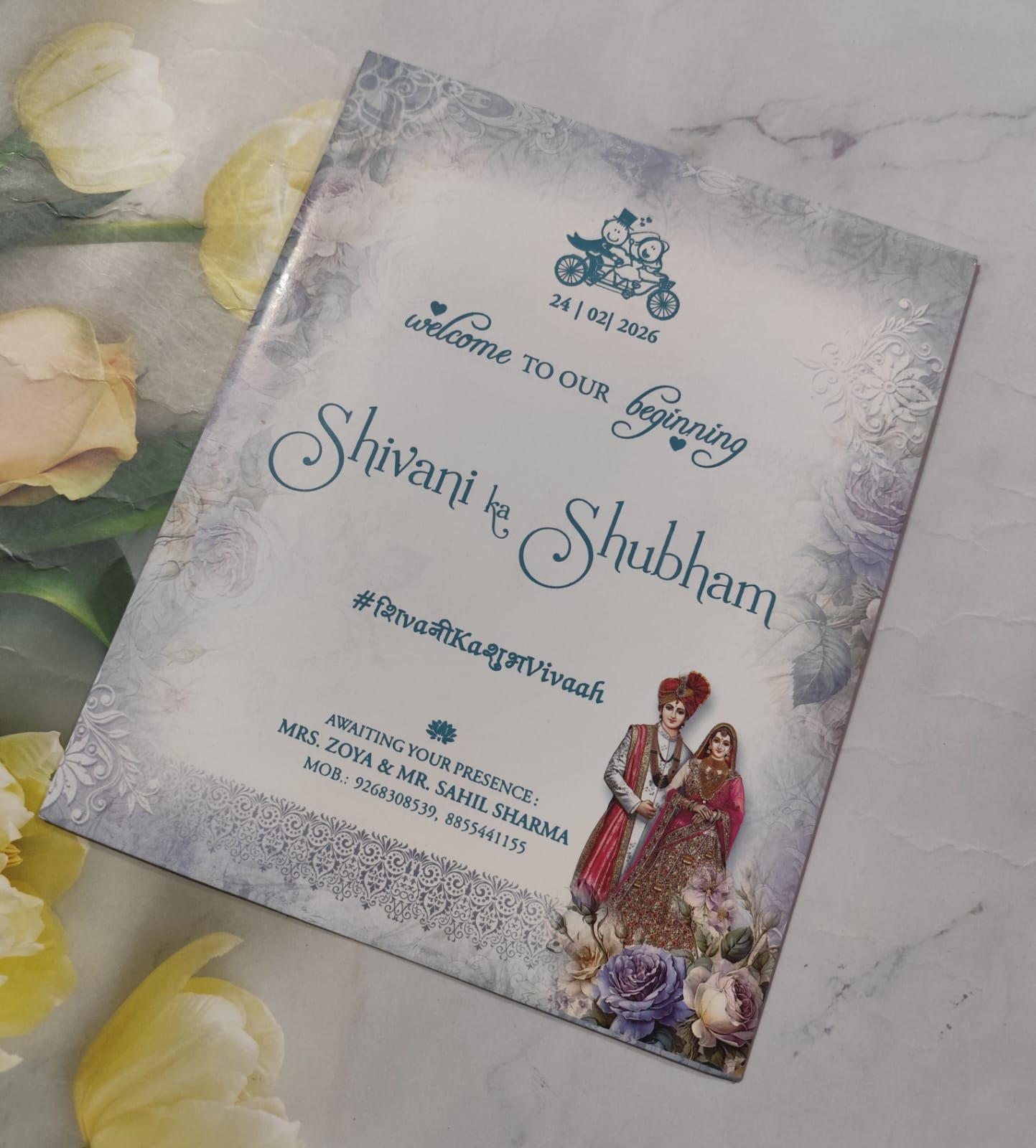 Gulshan Card Collection Designer Wedding Invitation Card (Pack of 50) AND