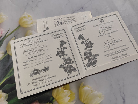 Gulshan Card Collection Designer Wedding Invitation Card (Pack of 50) AND