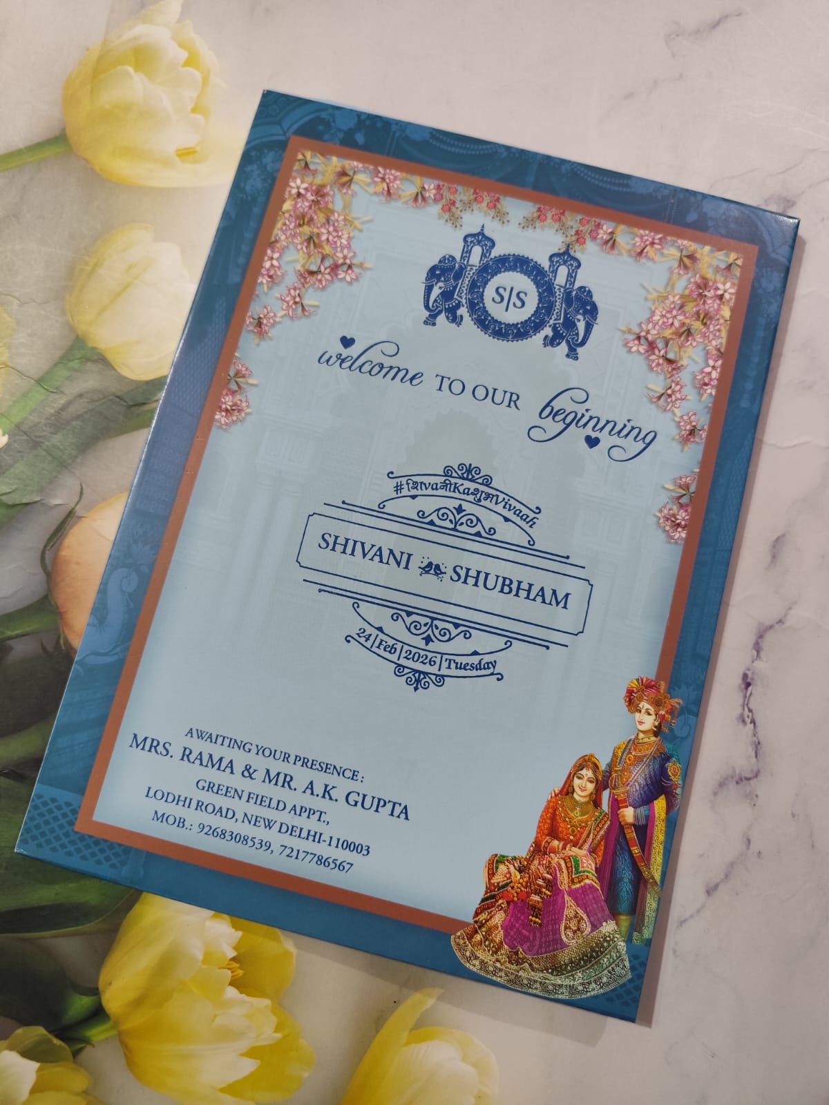 Gulshan Card Collection Designer Wedding Invitation Card (Pack of 50) AND