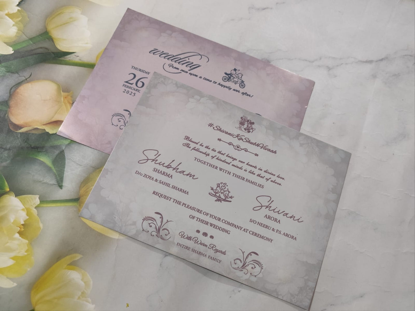Gulshan Card Collection Designer Wedding Invitation Card (Pack of 50) AND