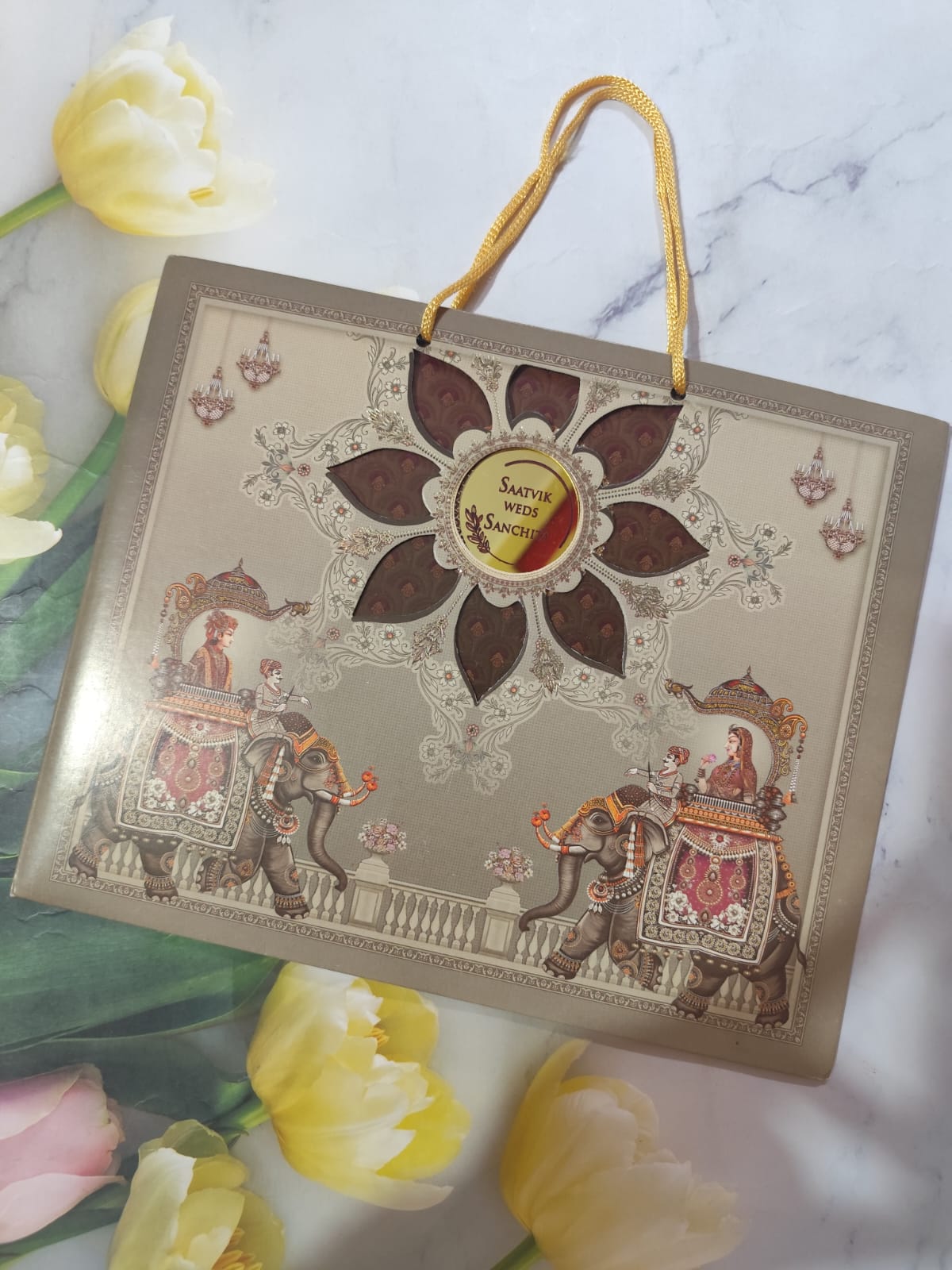 Gulshan Card Collection Designer Wedding Invitation Card (Pack of 50) AND