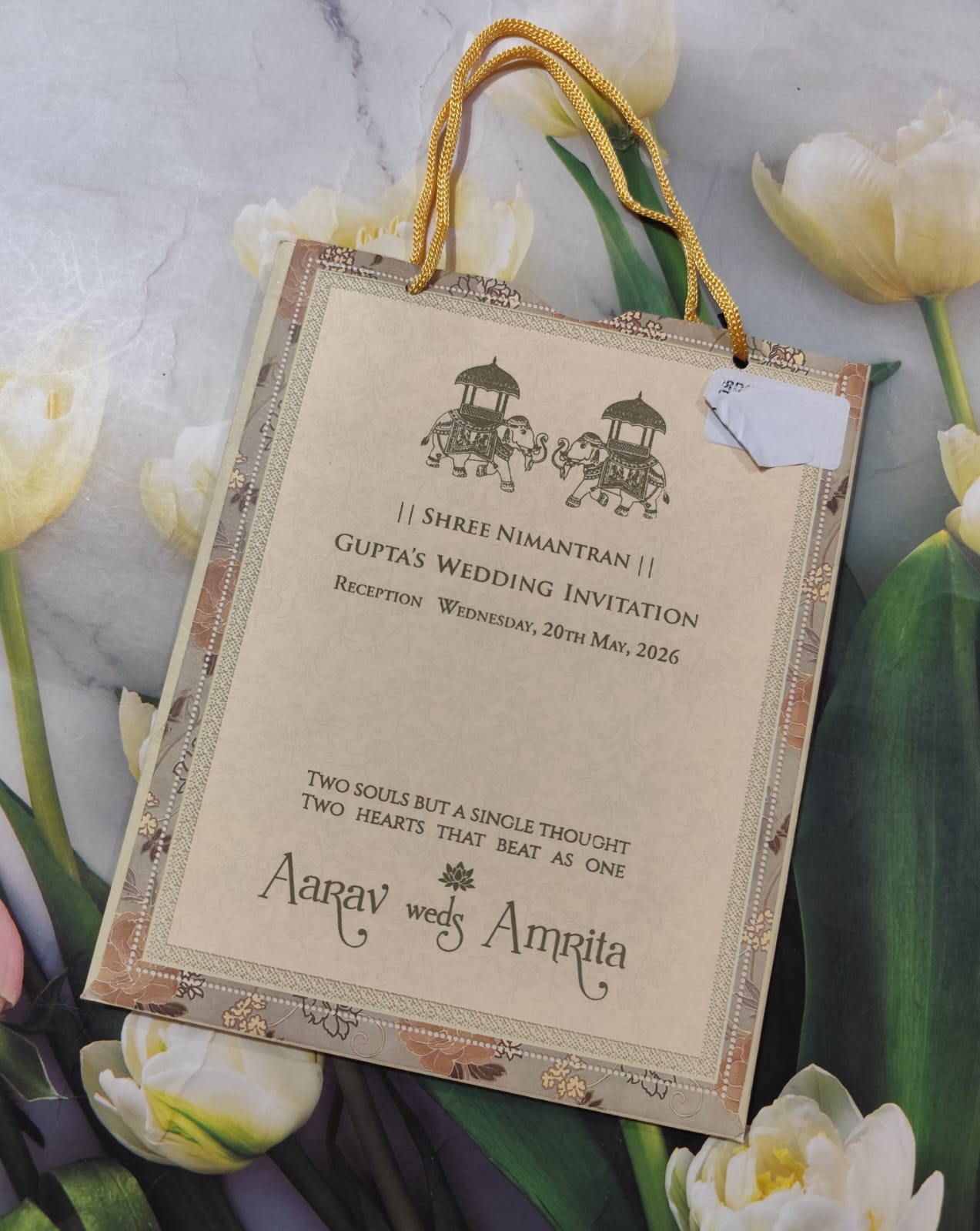 Gulshan Card Collection Designer Wedding Invitation Card (Pack of 50) RD