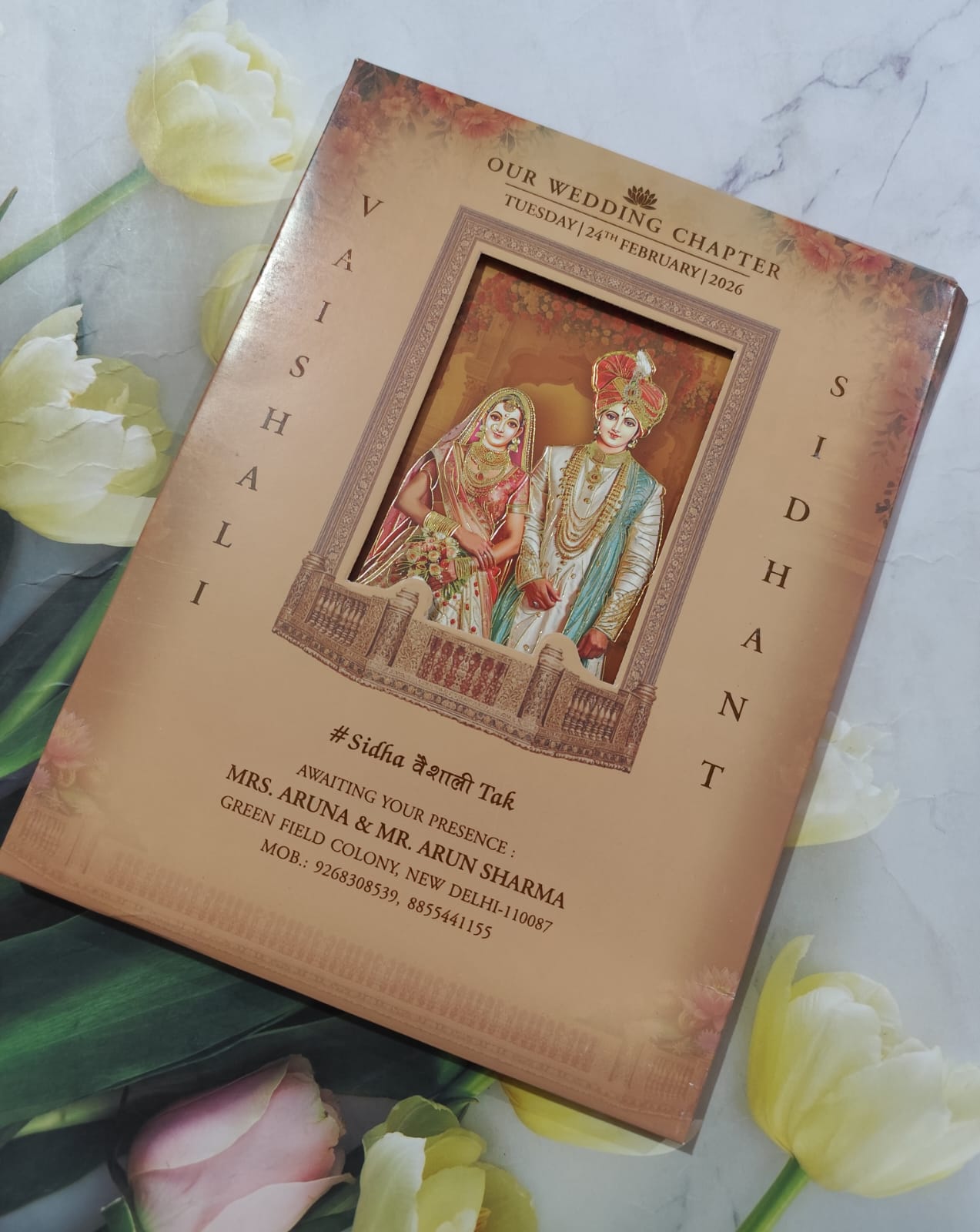 Gulshan Card Collection Designer Wedding Invitation Card for Hindu (Pack of 50) RD (Under 60)